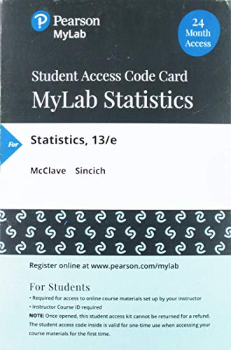 Book MyLab Statistics with Pearson eText -- 24 Month Standalone Access Card -- for Statistics free