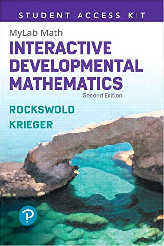 Book Interactive Developmental Mathematics -- Life of Edition Standalone Access Card PLUS Guided Workbook free