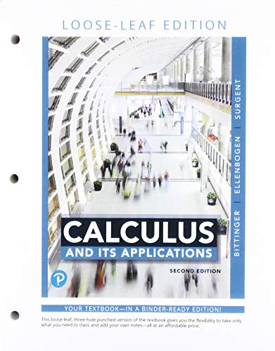 Book Calculus and Its Applications, Loose-Leaf Version plus MyLab Math with Pearson eText -- 24-Month Access Card Package free