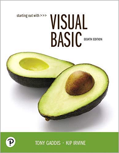 Book Starting Out with Visual Basic Plus MyLab Programming with Pearson eText -- Access Card Package free