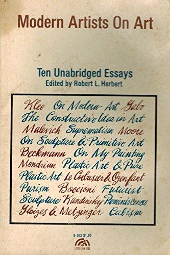 Book Modern Artists on Art: Ten Unabridged Essays free