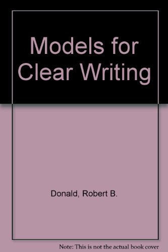 Book Models For Clear Writing free