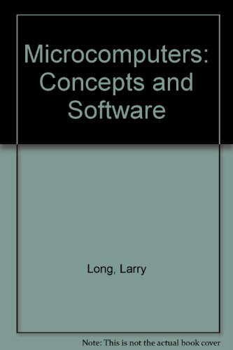 Book Microcomputers: Concepts And Software free