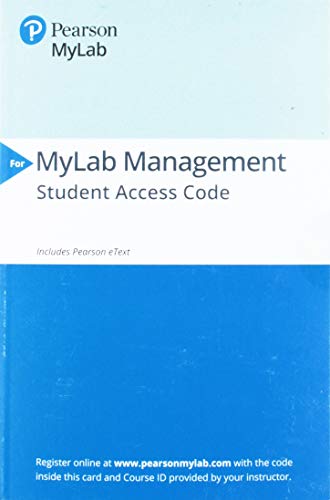 Book 2019 MyLab Management with Pearson eText -- Access Card -- for Managing Human Resources free