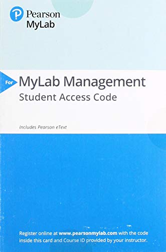 Book 2019 MyLabManagement with Pearson eText -- Access Card -- for Management: A Focus on Leaders free