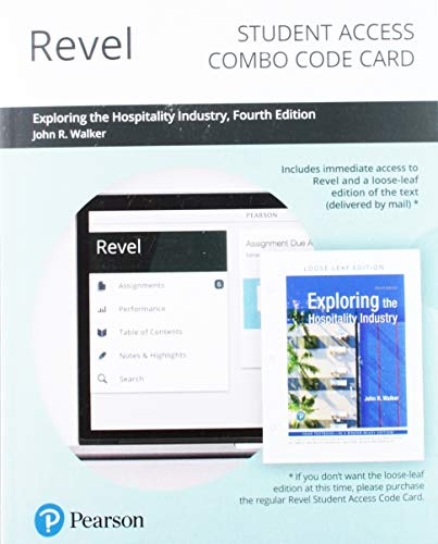Book REVEL for Exploring the Hospitality Industry -- Combo Access Card free