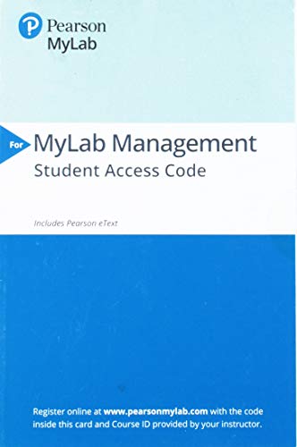 Book 2019 MyLab Management with Pearson eText -- Access Card-- for Strategic Management: A Competitive Advantage Approach. Concepts and Cases free