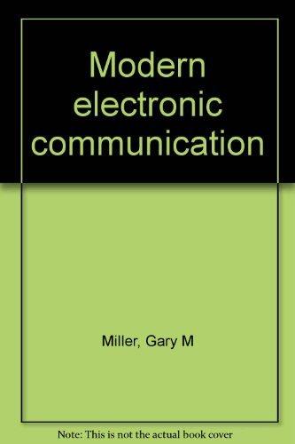 Book Modern Electronic Communication free