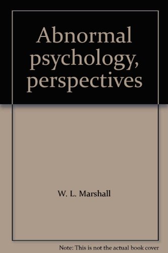 Book Abnormal psychology, perspectives free
