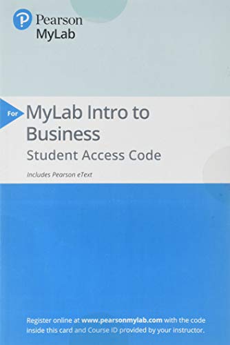 Book 2019 MyLab Intro to Business with Pearson eText -- Standalone Access Card -- for Better Business free
