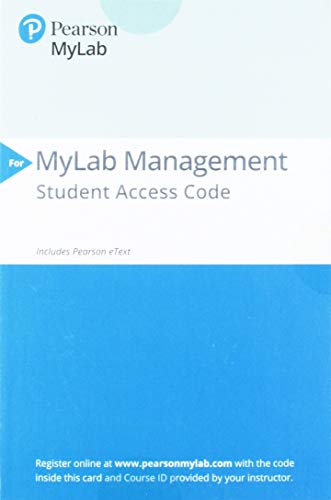 Book 2019 MyLabManagement with Pearson eText -- Standalone Access Card-- for Developing Management Skills free