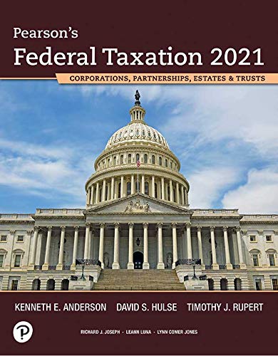 Book Pearson's Federal Taxation 2021 Corporations, Partnerships, Estates & Trusts (2-downloads) free