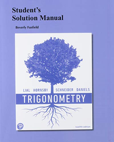 Book Student's Solutions Manual for Trigonometry free