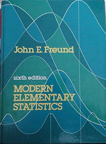 Book Modern elementary statistics free