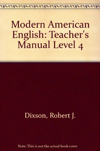 Book Modern American English: Teacher's Manual Level 4 free