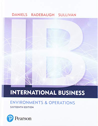 Book International Business + 2019 MyLab Management with Pearson eText -- Access Card Package free