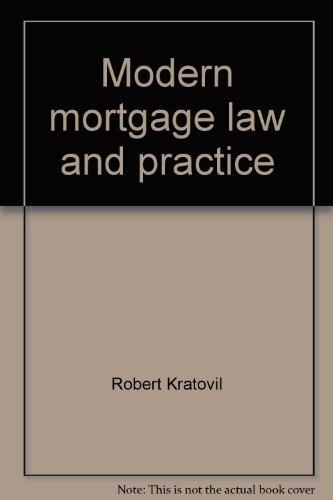 Book Modern Mortgage Law And Practice free