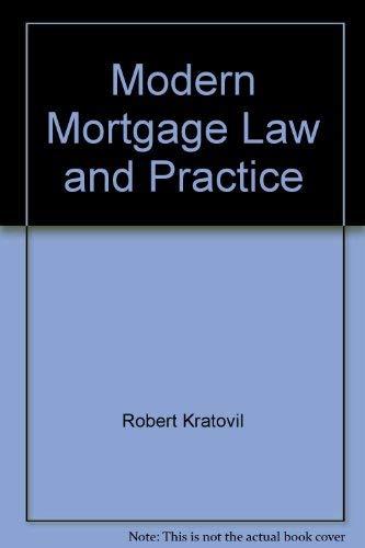 Book Modern Mortgage Law And Practice free