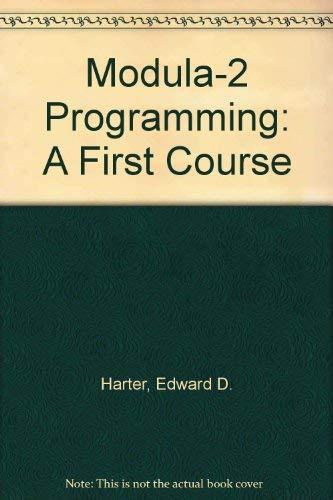 Book Modula-2 Programming: A First Course free