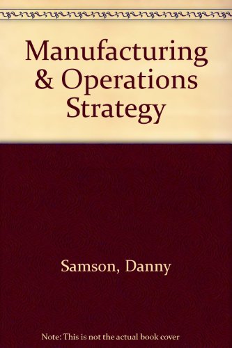Book Manufacturing & Operations Strategy free
