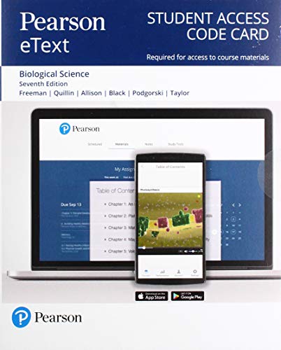 Book Pearson eText Biological Science -- Access Card free