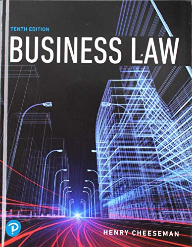 Book Business Law + 2019 MyLab Business Law with Pearson eText -- Access Card Package (10th Edition) free