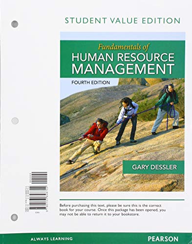 Book Fundamentals of Human Resource Management, Student Value Edition + 2019 MyLab Management with Pearson eText -- Access Card Package free