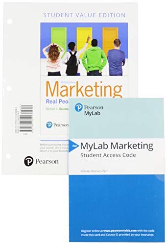 Book Marketing: Real People, Real Choices, Student Value Edition + 2019 MyLab Marketing with Pearson eText -- Access Card Package free