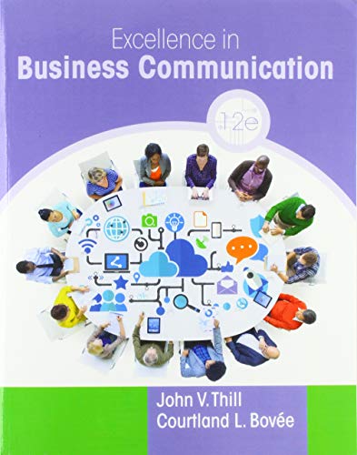 Book Excellence in Business Communication Plus 2019 MyLab Business Communication with Pearson eText -- Access Card Package free