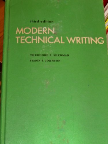 Book Modern Technical Writing free