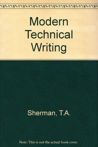 Book Modern Technical Writing free