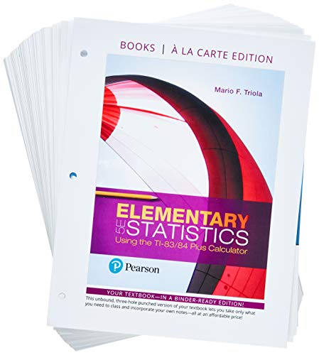 Book Elementary Statistics Using the TI-83/84 Plus Calculator, Loose-Leaf Edition Plus MyLab Statistics with Pearson eText -- 18 Week Access Card Package free