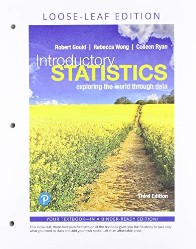 Book Introductory Statistics: Exploring the World Through Data, Loose-Leaf Edition Plus MyLab Statistics with Pearson eText -- 18 Week Access Card Package free