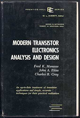 Book Modern Transistor Electronics Analysis and Design free