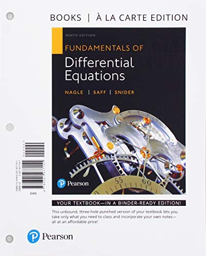 Book Fundamentals of Differential Equations Loose-Leaf Edition Plus MyLab Math with Pearson eText - 18-Week Access Card Package free