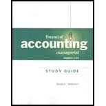 Book Financial and Managerial Accounting, Study Guide for Chapters 1-15 free