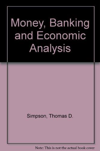 Book Money, Banking, And Economic Analysis free