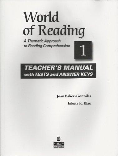 Book World of Reading,  Teacher's Manual, Vol. 1 free