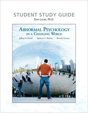 Book Study Guide for Abnormal Psychology in a Changing World free