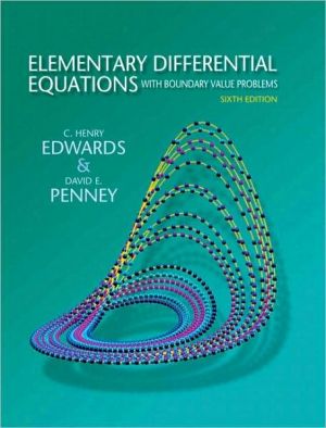 Book Elementary Differential Equations with Boundary Value Problems (6th Edition) free
