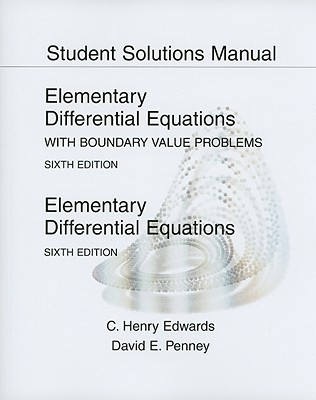 Book Student Solutions Manual for Elementary Differential Equations free