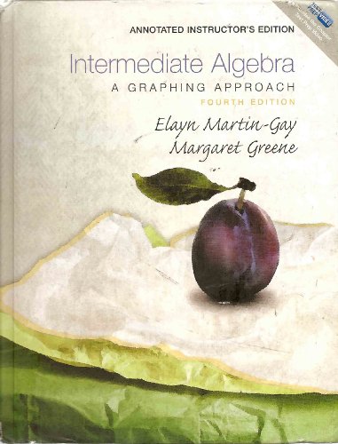 Book Intermediate Algebra: A Graphing Approach (Annotated Instructor's Edition) free