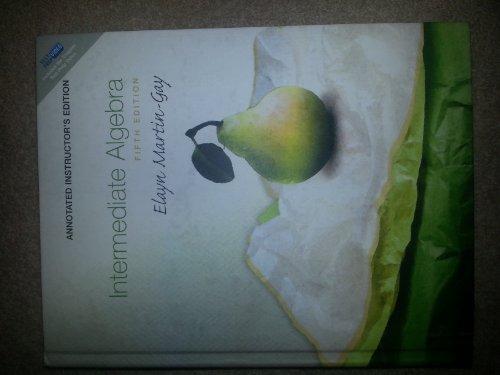 Book Intermediate Algebra Annotated Instructor's Edition free