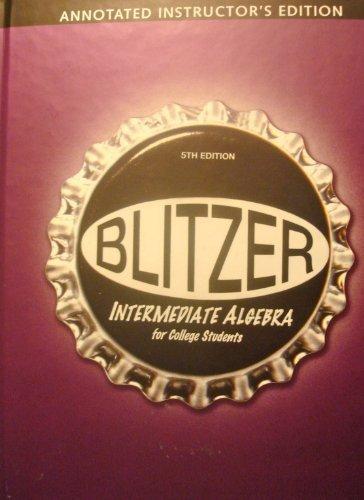 Book Intermediate Algebra for College Students AIE free