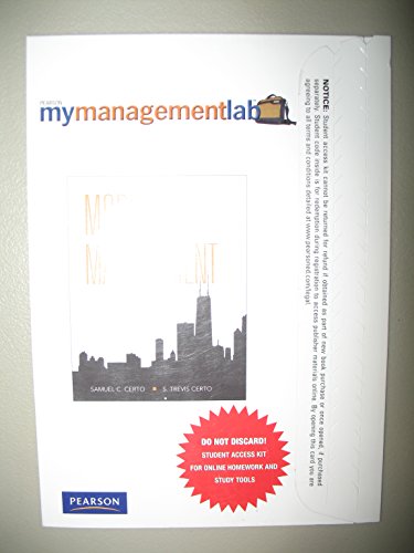 Book Mymanagementlab With Pearson Etext -- Access Card -- For Modern Management free
