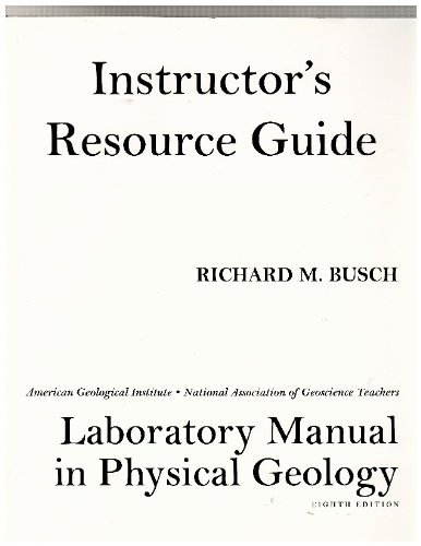 Book Instructor's Resource Guide-laboratory Manual in Physical Geology free