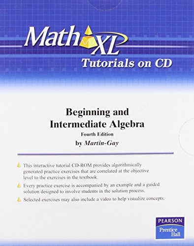 Book Beginning & Intermediate Algebra Mathxl Tutorials: Access Code Required free