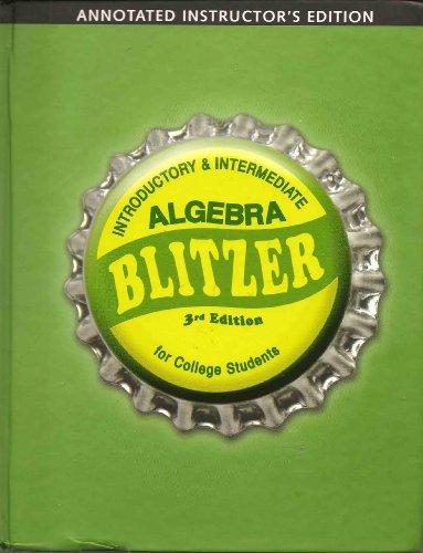 Book Introductory & Intermediate Algebra for College Students (Annotated Instructor's Edition) free