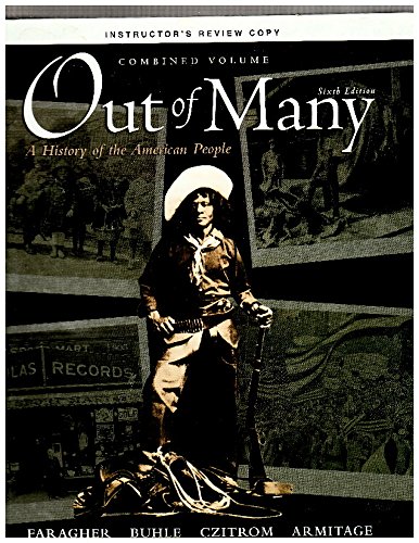 Book Out of Many a History of the American Peopke Combined Volume Instructor's Review Copy free