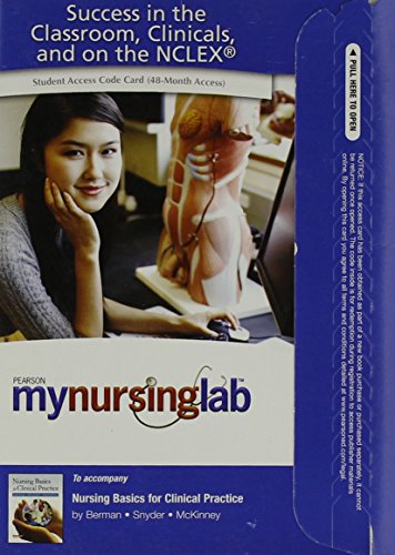 Book Mynursinglab -- Access Card -- For Nursing Basics For Clinical Practice free